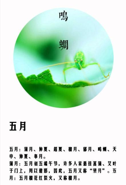 农历十二个月份的别称