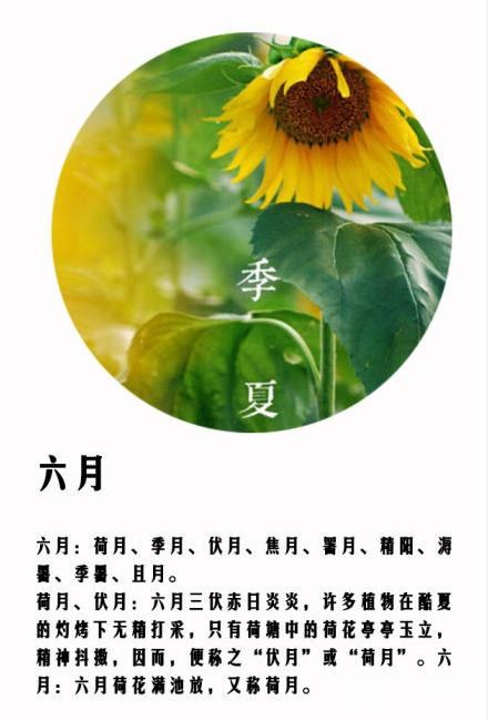 农历十二个月份的别称