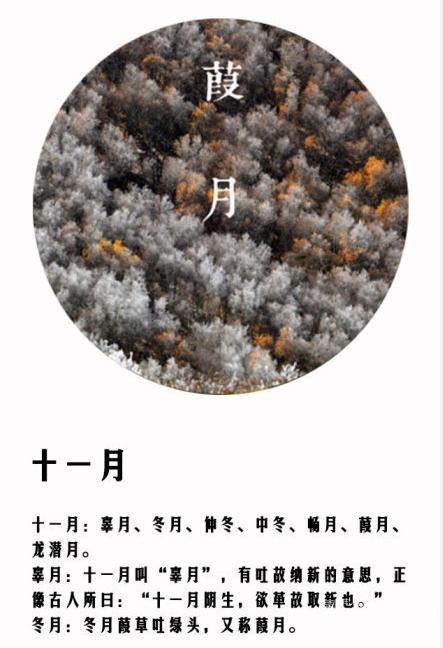 农历十二个月份的别称