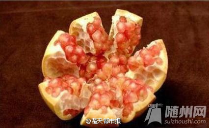 剥石榴的小技巧