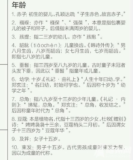 中国古代用语集锦