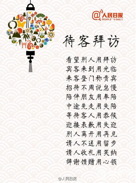 那些快要失传的中华礼仪用语
