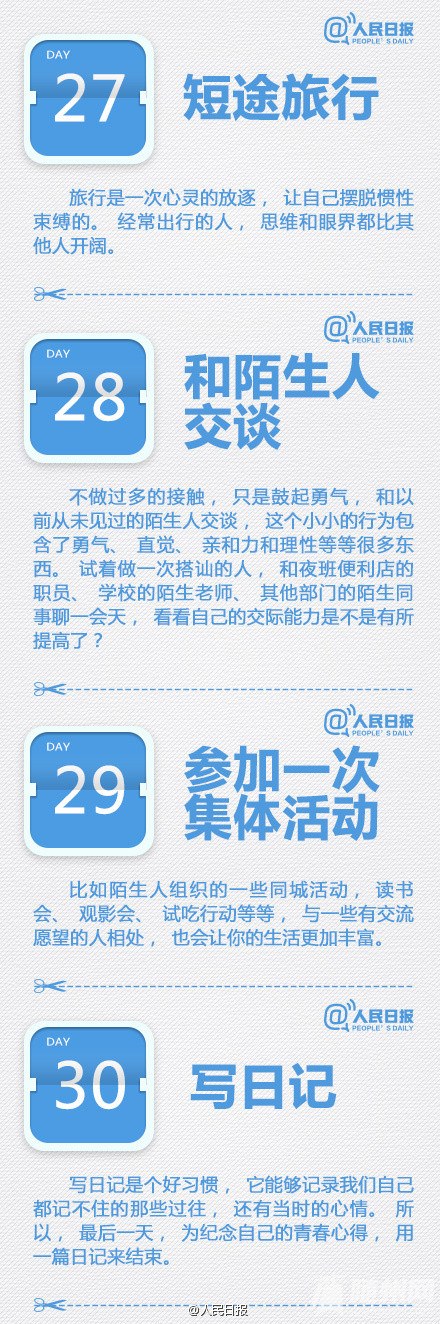 一个月“脱胎换骨” 30天改变自己