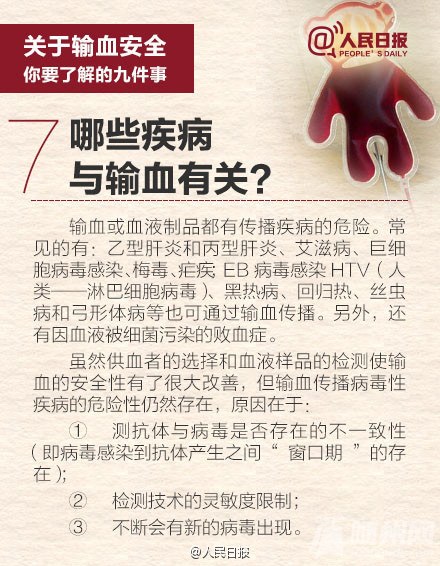 输血安全，你要了解的九件事