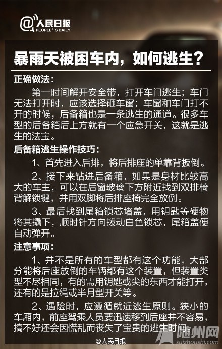 暴雨来袭，安全出行须知