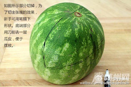 鲨鱼西瓜拼盘