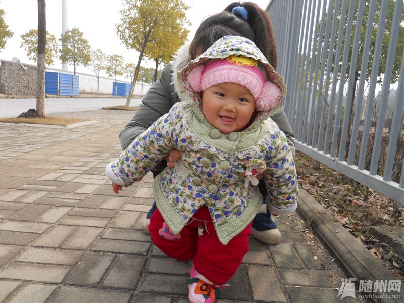 刚学走路