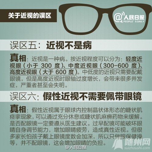 关于近视的十大误区